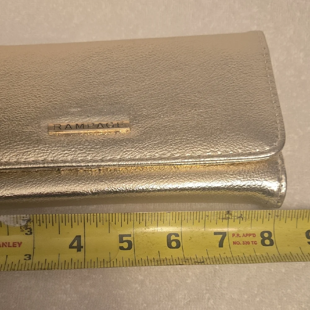 Rampage Gold Wristlet Clutch